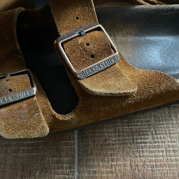 BIRKENSTOCK Leather Suede Sandals Shoes - Picture 2 of 7